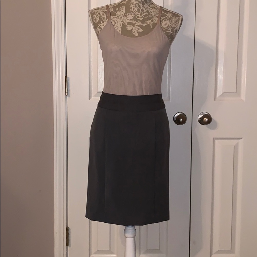 Grey business skirt